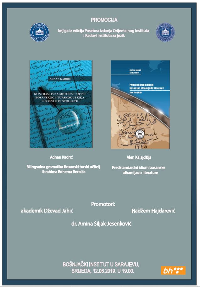 Promocija knjiga iz edicije Posebna izdanja Orijentalnog instituta i Radovi Instituta za jezik