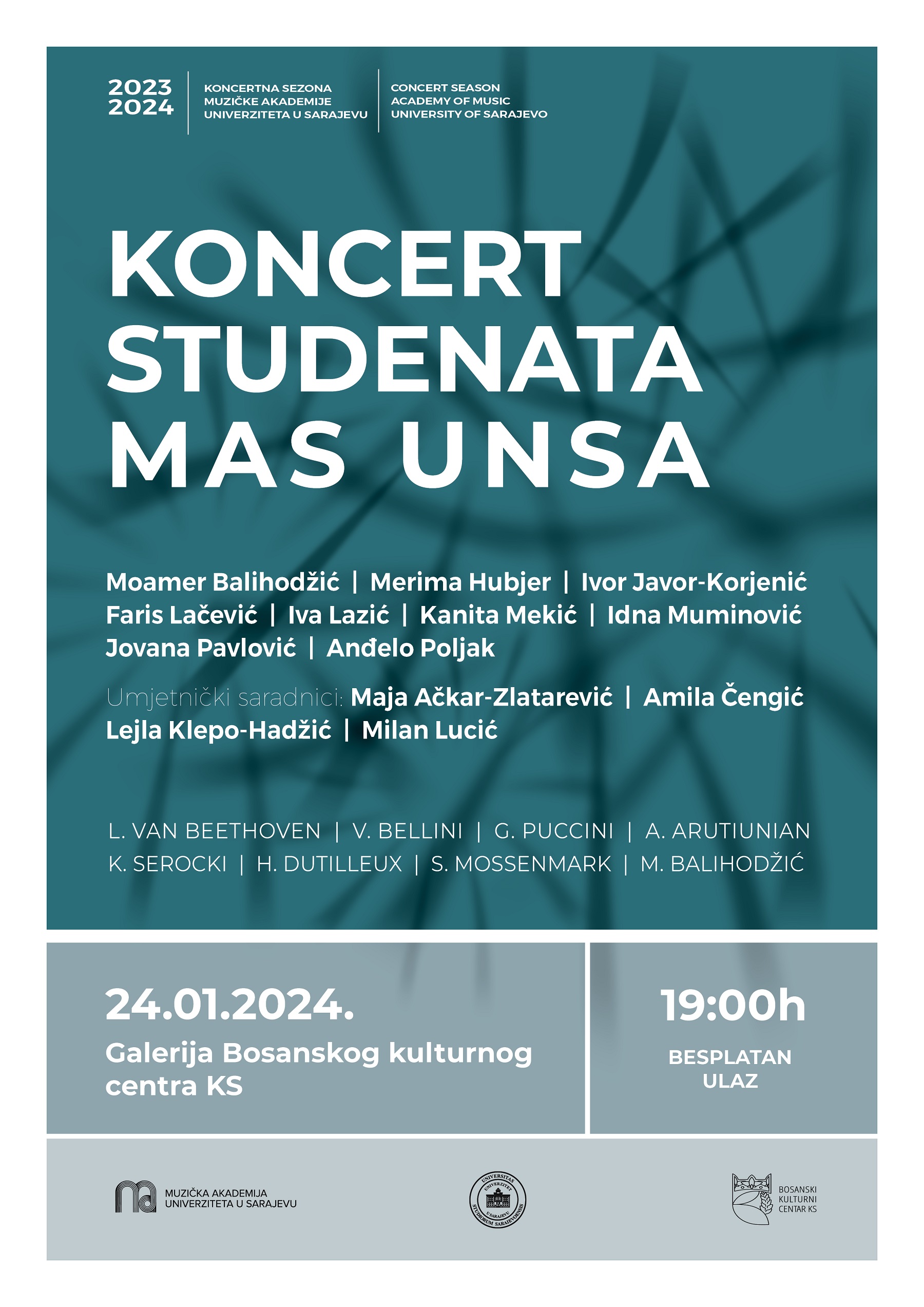 Koncert studenata Muzičke akademije UNSA 