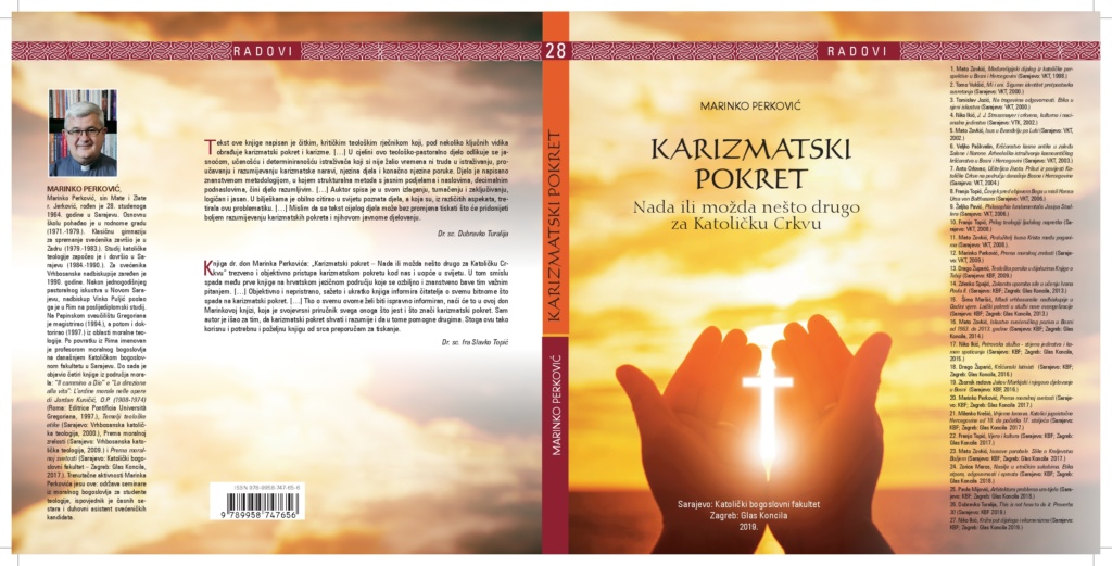 Nova knjiga u izdanju KBF-a – „Karizmatski pokret: Nada ili možda nešto drugo za Katoličku Crkvu“