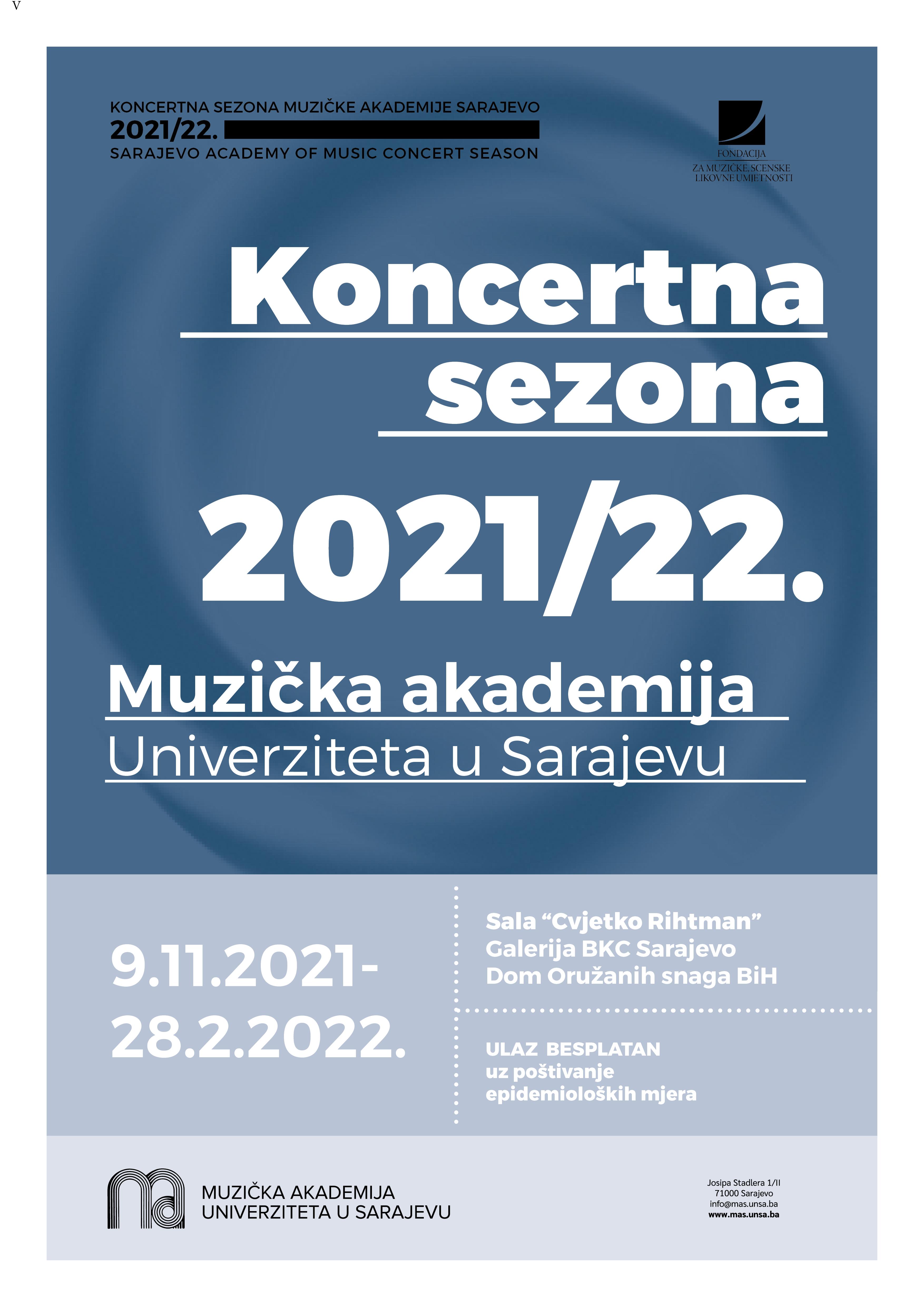 U susret novoj Koncertnoj sezoni Muzičke akademije Univerziteta u Sarajevu
