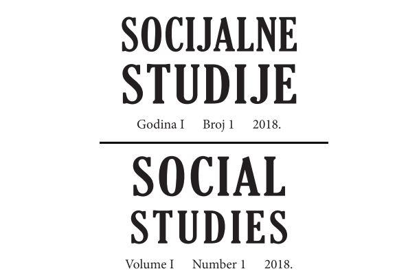 Prvi broj naučno-stručnog časopisa „Socijalne studije“