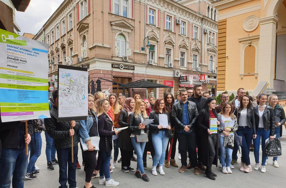 Šetnja za promociju upisa na Univerzitet u Sarajevu