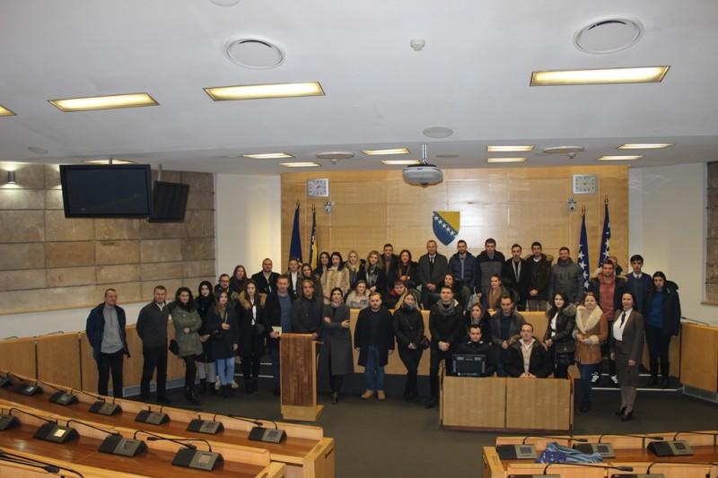 Studenti Fakulteta političkih nauka posjetili Parlament Federacije Bosne i Hercegovine
