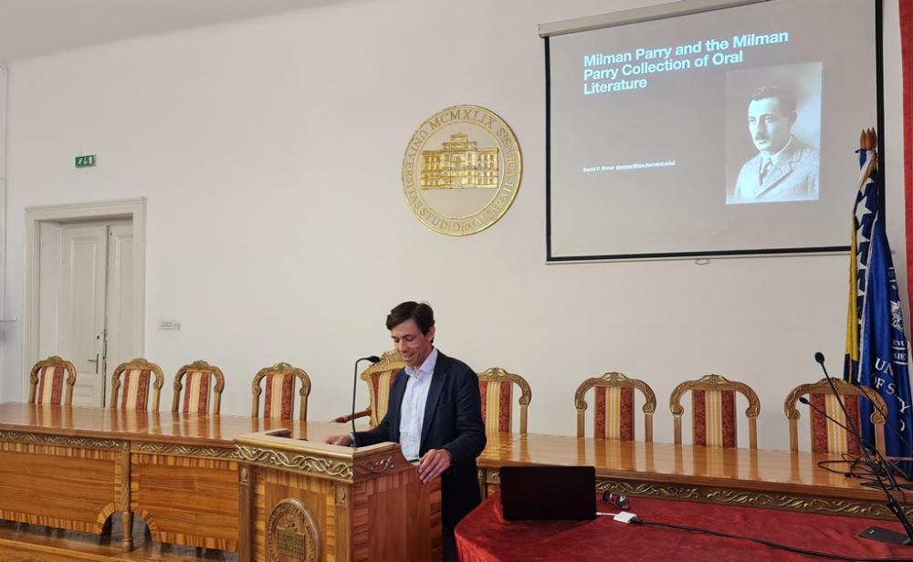 Profesor Harvard Univerziteta dr. David Elmer održao predavanje o Milmanu Parryu na Univerzitetu u Sarajevu 