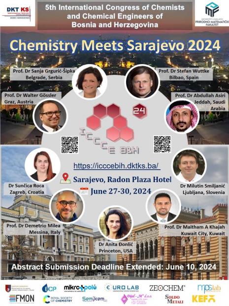 5. Međunarodni kongres hemičara i hemijskih inženjera BiH | Chemistry Meets Sarajevo 2024