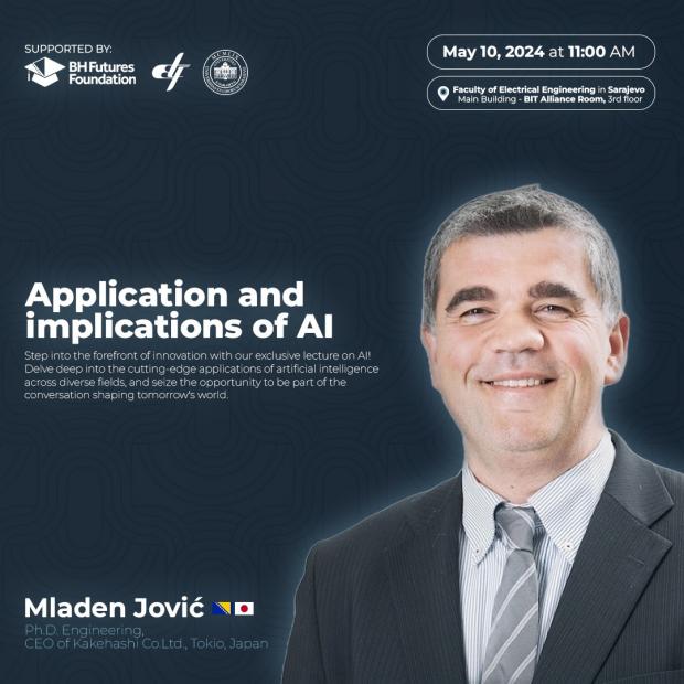 Predavanje: "Application and implications of AI" na Elektrotehničkom fakultetu UNSA