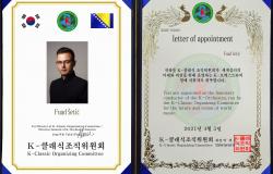 Umjetnički saradnik Fuad Šetić, MA, imenovan za počasnog dirigenta K-orkestra iz Yangpyeong-guna (Južna Koreja)!