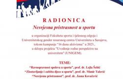 16 dana aktivizma: Najava radionice “Nesvjesna pristrasnost u sportu”