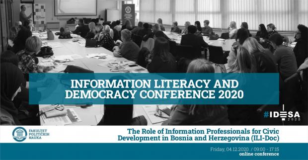 Međunarodna konferencija "Informacijska pismenost i demokratija: uloga informacijskih stručnjaka za građanski razvoj u Bosni i Hercegovini"