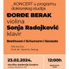 Doktorski studij MAS: Koncert violiniste Đorđa Beraka 