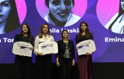 Dobitnice Nagrade Vera Šnajder za 2025. godinu: Amila Haskić, Nikolina Tomić i Emina Korić