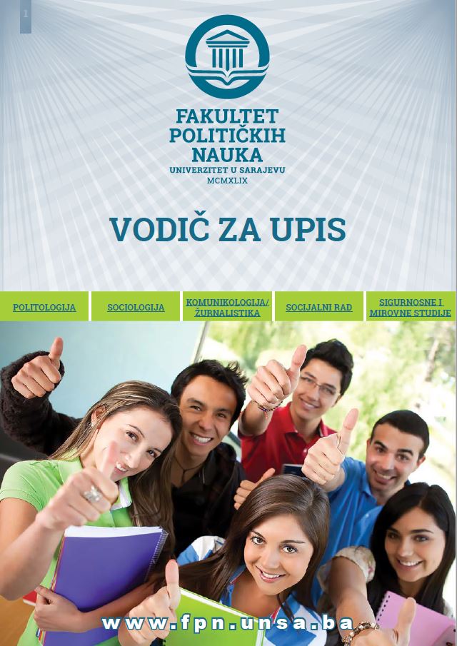 Vodič za upis na Fakultet političkih nauka Univerziteta u Sarajevu
