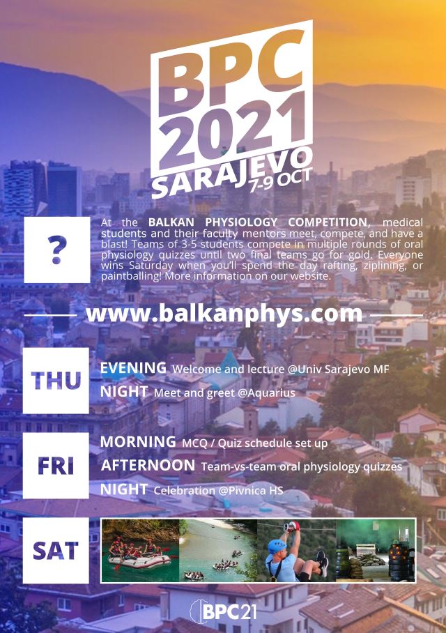 Medicinski fakultet Univerziteta u Sarajevu domaćin prvog takmičenja iz fiziologije „Balkan Physiology Competition“
