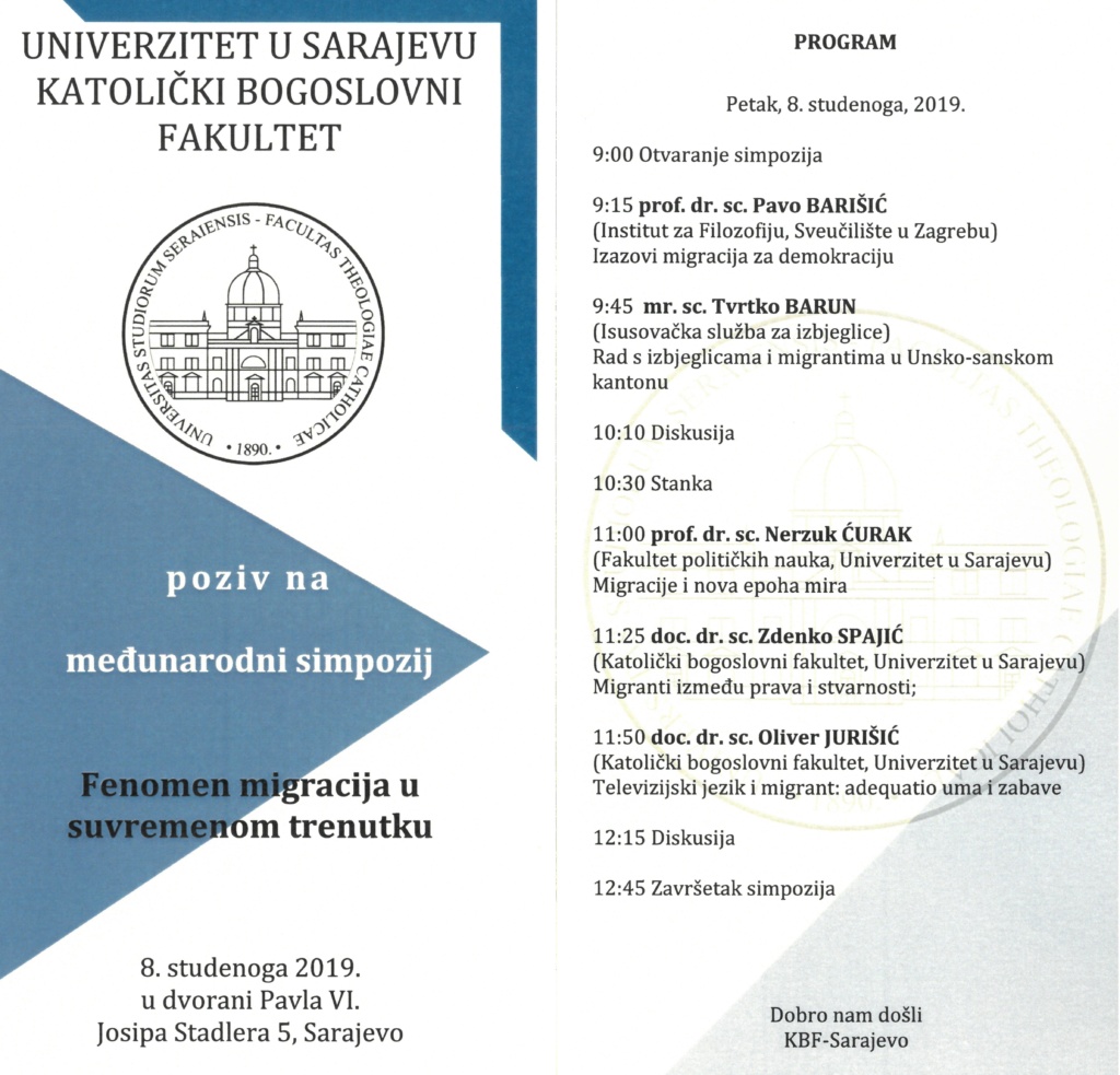 Međunarodni simpozij „Fenomen migracija u suvremenom trenutku“
