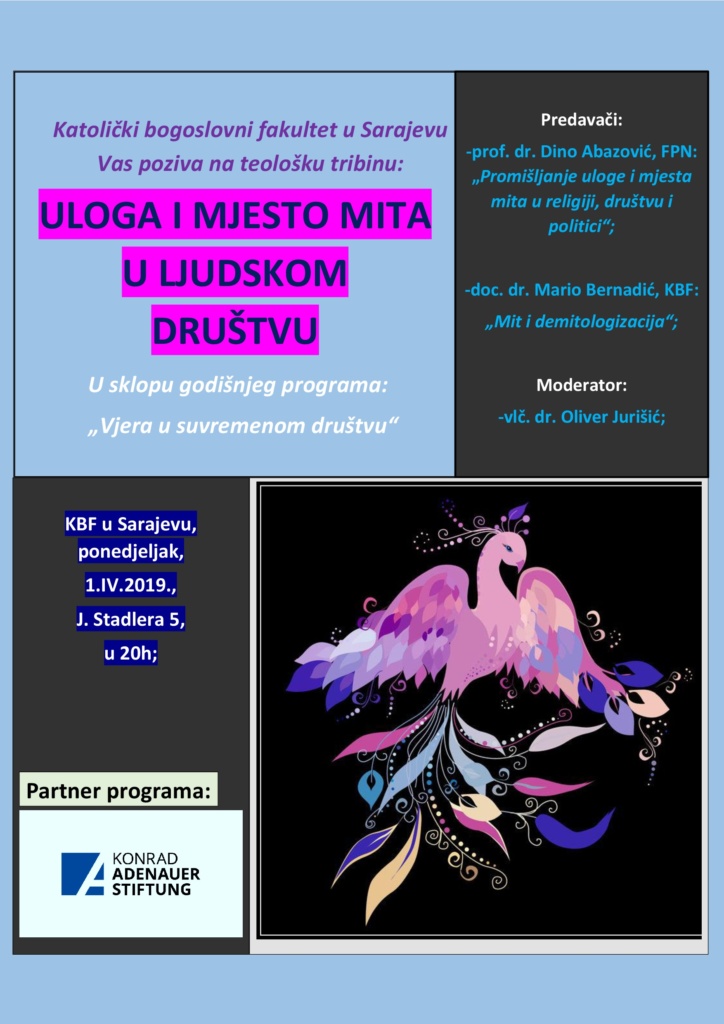 Teološka tribina „Uloga i mjesto mita u ljudskom društvu“