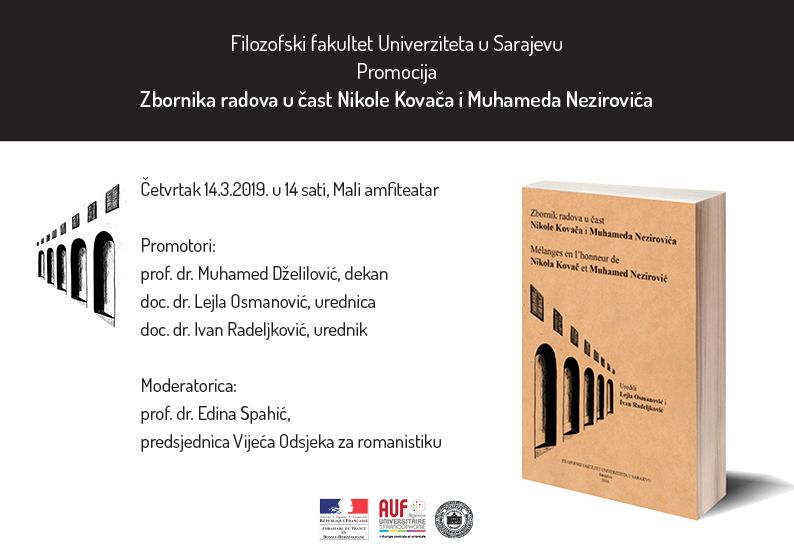 Promocija Zbornika radova u čast Nikole Kovača i Muhameda Nezirovića 