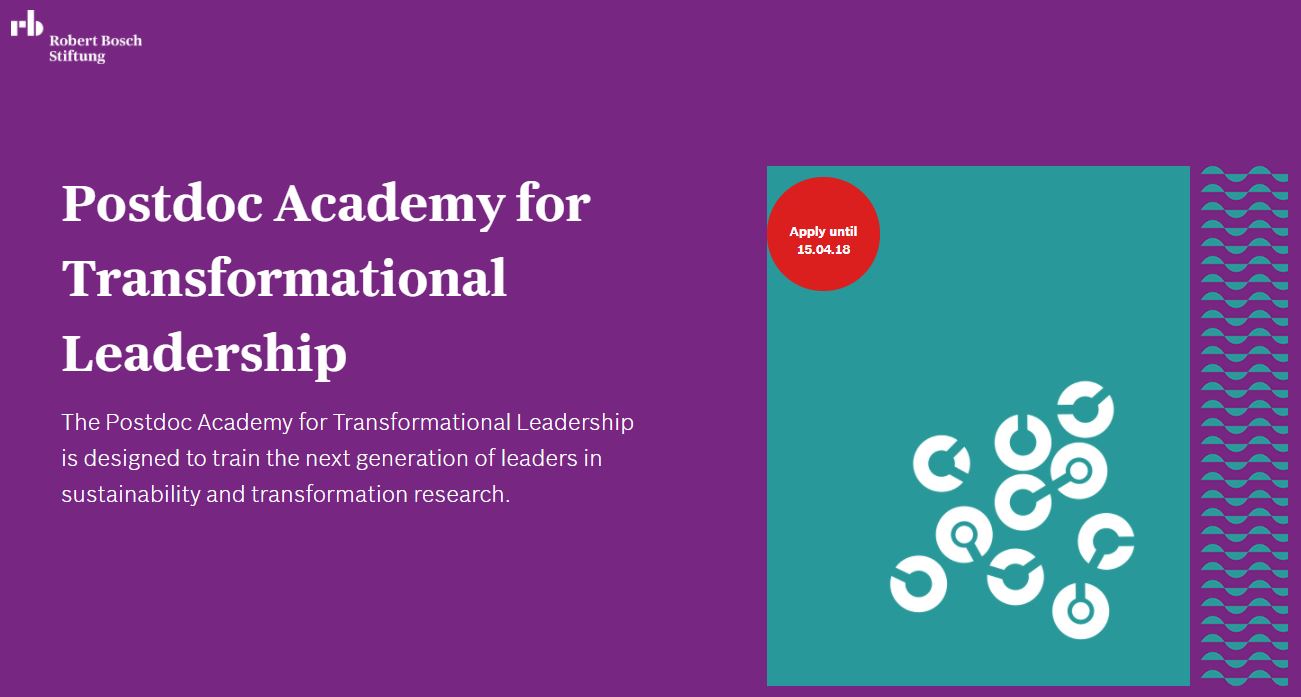 Poziv za aplikacije na postdoktorski program Robert Bosch fondacije