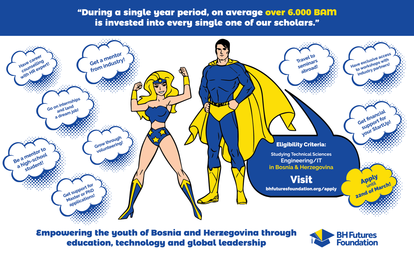 Poziv za program stipendiranja Fondacije budućnosti u BiH 