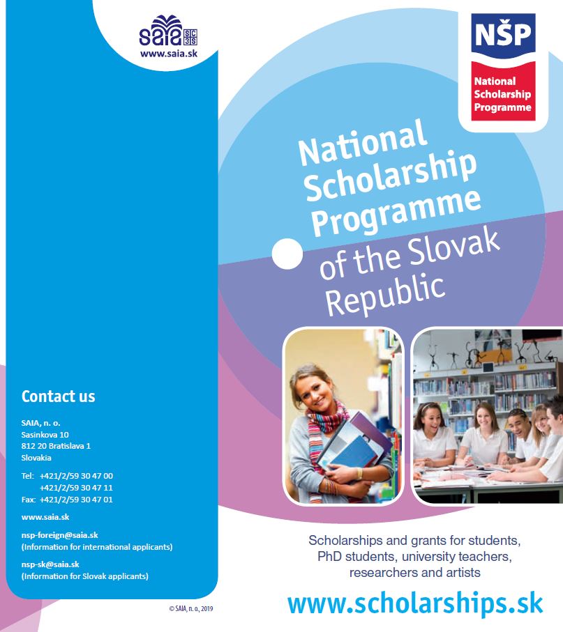 Poziv za sudjelovanje u nacionalnom programu stipendiranja Vlade Republike Slovačke