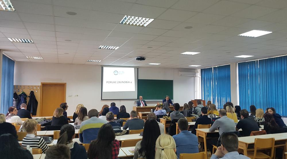 Na Fakultetu političkih nauka održano predavanje o temi „Poruke ZAVNOBiH-a“