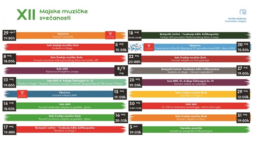 Počinje dvanaesto izdanje festivala „Majske muzičke svečanosti“