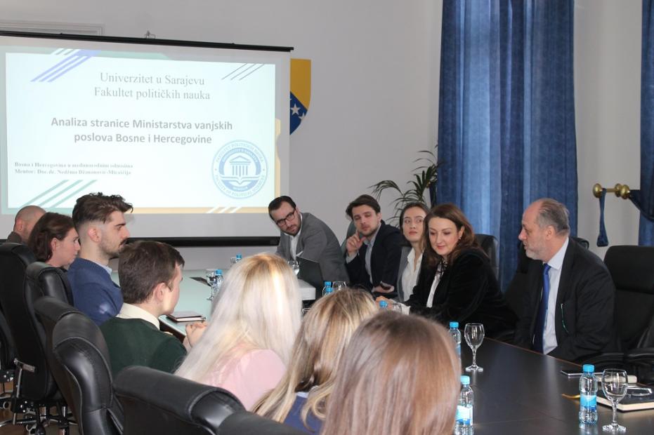 U MVP BiH studenti Fakulteta političkih nauka Sarajevo održali prezentaciju o veb-stranici Ministarstva