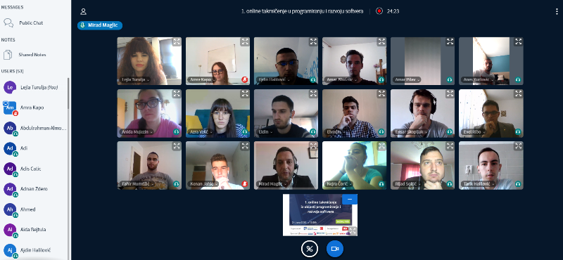 Održano „Online takmičenje iz programiranja i razvoja softvera“