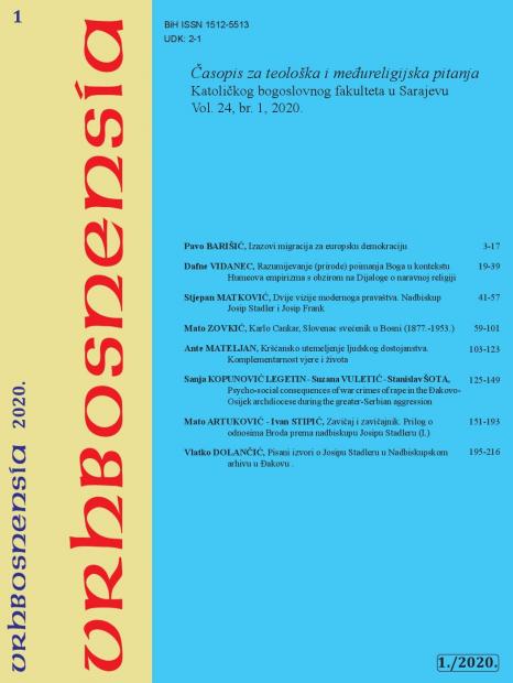 Novi broj znanstvenog časopisa „Vrhbosnensia“ Katoličkog bogoslovnog fakulteta Univerziteta u Sarajevu
