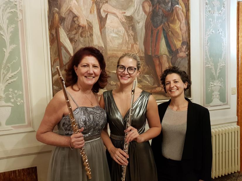 As. Mirna Mlikota-Dizdarević, MA, održala dva koncerta u Italiji sa svjetski priznatom flautisticom Luisom Sello (Italija) i pijanisticom Aurorom Sabijom (Italija)