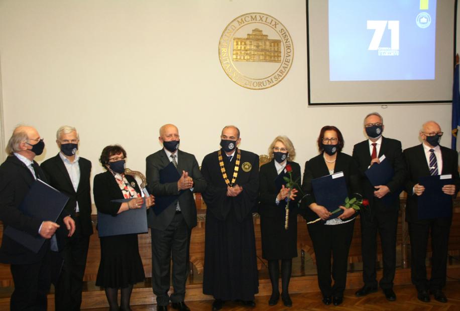 Promovirani profesori emeritusi Univerziteta u Sarajevu