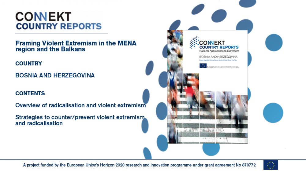 Projekt CONNEKT: Objavljen pregled dosadašnjih istraživanja i pristupa radikalizaciji u Bosni i Hercegovini