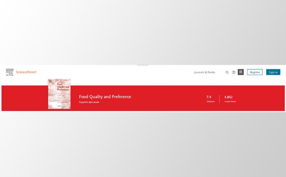 Food Quality and Preference