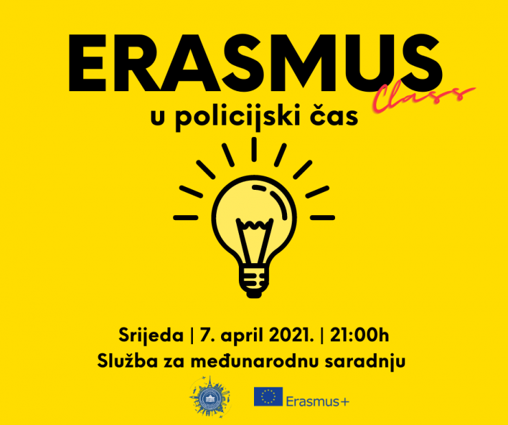 Online informativni dan o Erasmus+ konkursima: „Erasmus class u policijski čas”
