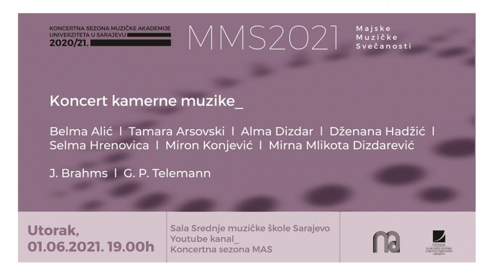 Peti koncert ovogodišnjih „Majskih muzičkih svečanosti“ u znaku kamerne muzike