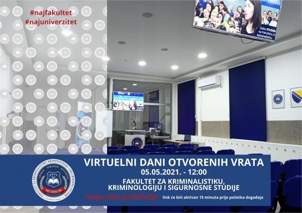 Održani virtuelni Dani otvorenih vrata Fakulteta za kriminalistiku, kriminologiju i sigurnosne studije