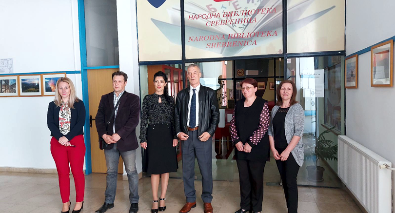 Predstavnici Nacionalne i univerzitetske biblioteke BiH posjetili Narodnu biblioteku Srebrenica