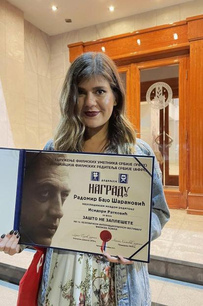 Studentica Akademije scenskih umjetnosti UNSA Isidora Ratković