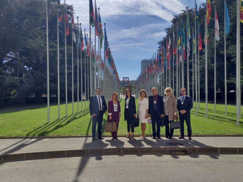 Docentica Fakulteta za upravu UNSA dr. Merima Tanović član delegacije BiH u izlaganju Trećeg periodičnog izvještaja BiH o ekonomskim, socijalnim i kulturnim pravima pred Komitetom UN