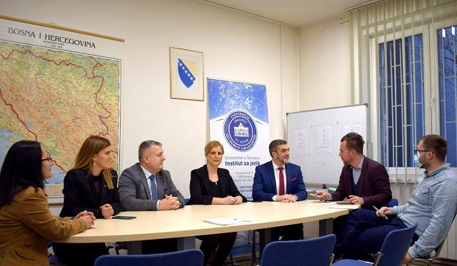 Institut za jezik Univerziteta u Sarajevu posjetila delegacija Bošnjačkog nacionalnog vijeća