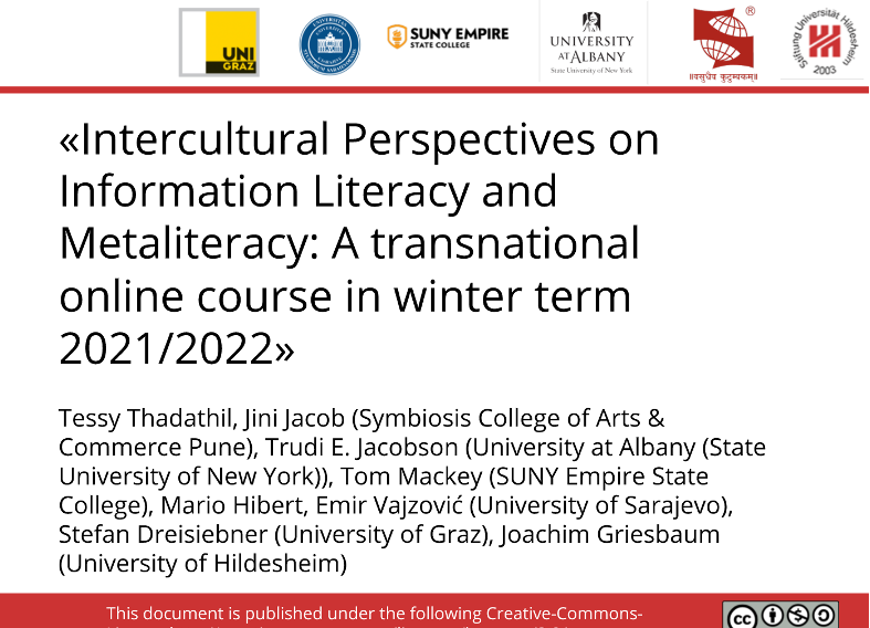 Održan transnacionalni online kurs “Interkulturalne perspektive informacijske pismenosti i metapismenosti”