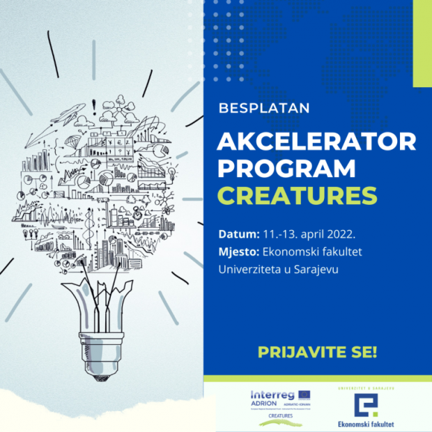 Poziv za učešće u akcelerator programu CREATURES