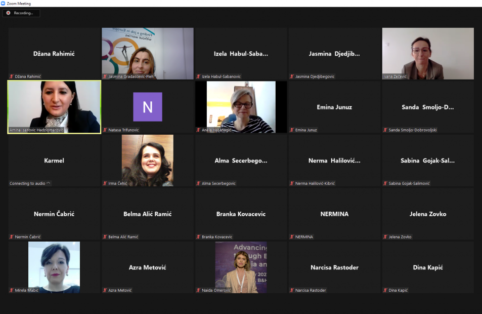 Uspješno održan webinar „CARE – briga o opštem blagostanju univerzitetskih uposlenika i SUPPORT – podrška izvođenju online nastave“ 