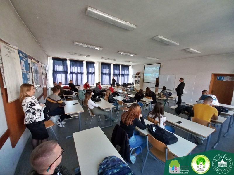 Šumarski fakultet UNSA: Promocija upisa u Srednjoj školi za okoliš i drvni dizajn