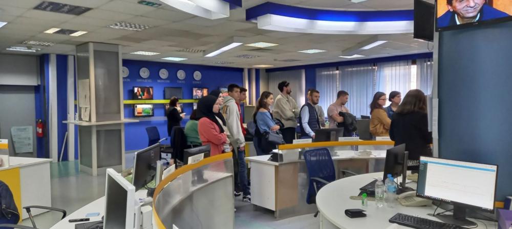Posjeta studenata Odsjeka za komunikologiju/žurnalistiku Fakulteta političkih nauka UNSA Javnom RTV servisu Bosne i Hercegovine