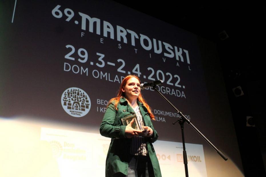 Nagrada za film "ANATOMIJA HIPOMANIJE" Mine Vavan, studentice Akademije scenskih umjetnosti UNSA