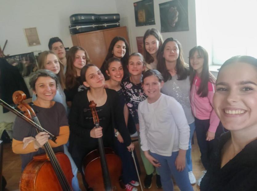 Realizacija projekta "Budi student Muzičke akademije na jedan dan", mart – april 2022. godine