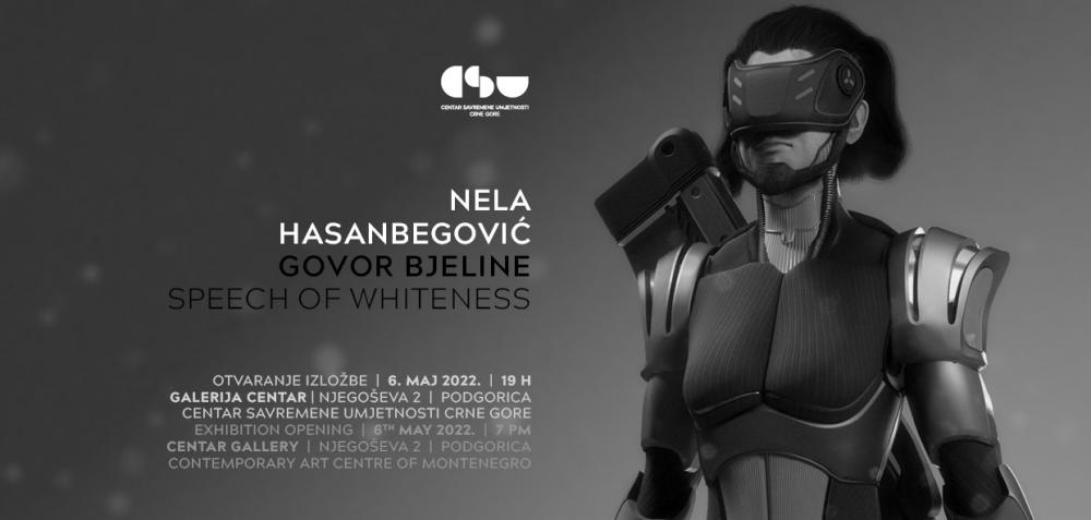 U Galeriji Centar - Centra savremene umjetnosti Crne Gore otvorena samostalna retrospektivna izložba "Govor bjeline" umjetnice i više asistentice Nele Hasanbegović