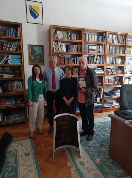 Posjeta i donacija slika grafičkoj zbirci NUBBiH slikara Edina Numankadića