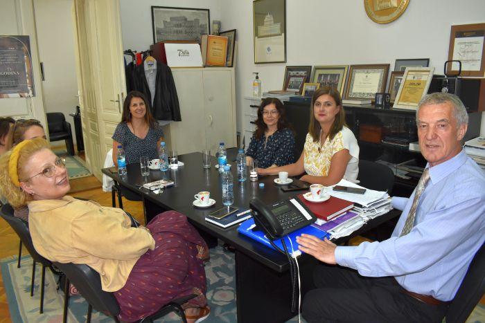 Posjeta direktorice Biblioteke Univerziteta u Kragujevcu Nacionalnoj i univerzitetskoj biblioteci BiH