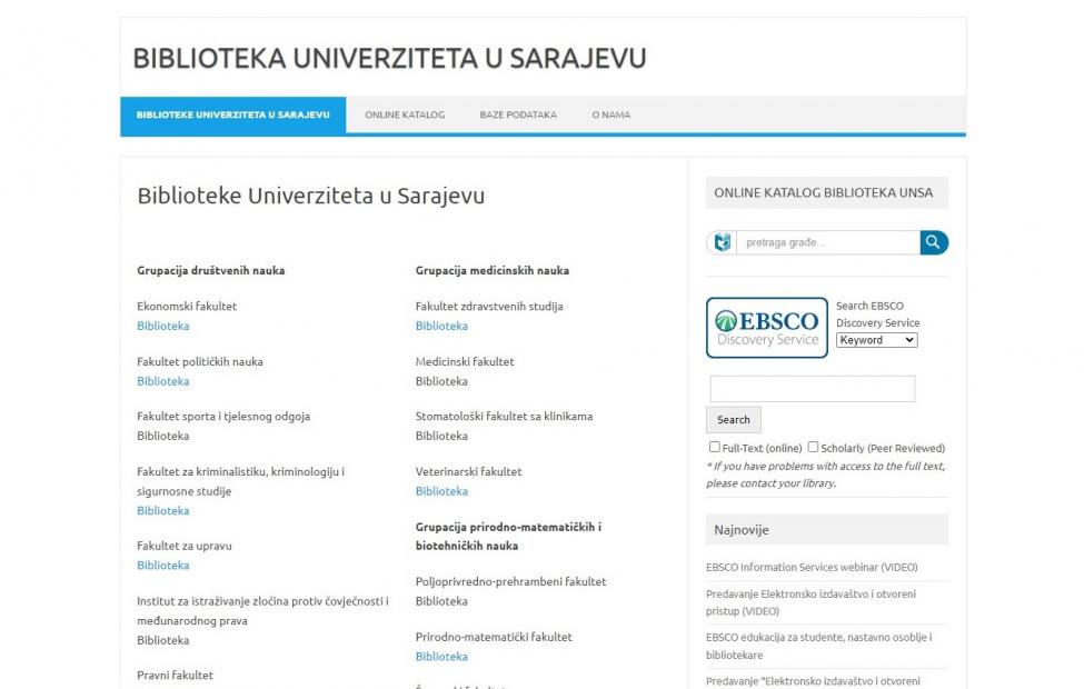 Transliteracija za arapski, perzijski i osmanski turski jezik za biblioteke organizacionih jedinica, pridruženih članica i nastavno-naučnih baza Univerziteta u Sarajevu